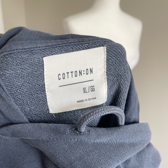 Cotton On Women's Blue Hoodie Top XL - Picture 4 of 5